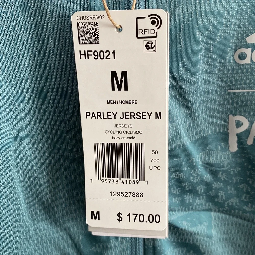 Adidas Cycling Jersey PARLEY Tech breathable Size m - Picture 7 of 14